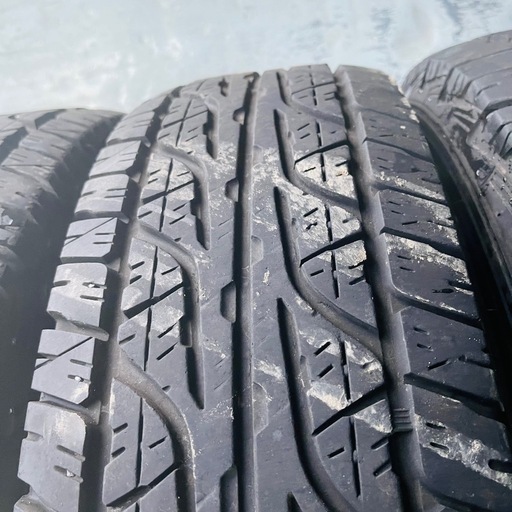 バリ山　DUNLOP ダンロップ　GRANDTREK AT3 215/80R15 2020年製　15インチ　ホワイトレター