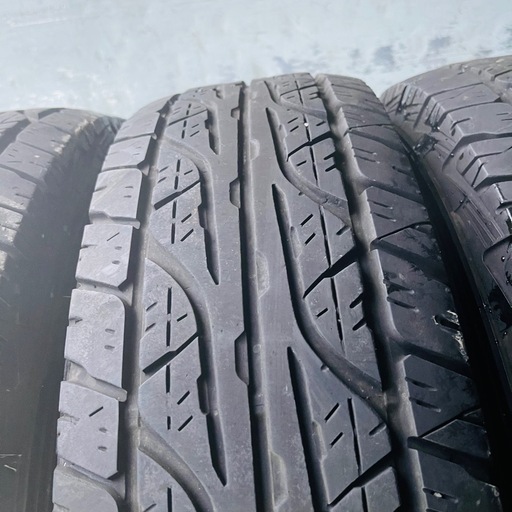 バリ山　DUNLOP ダンロップ　GRANDTREK AT3 215/80R15 2020年製　15インチ　ホワイトレター