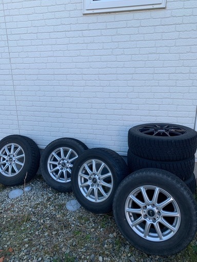 15インチ　スタッドレスタイヤ4本+アルミホイール4本