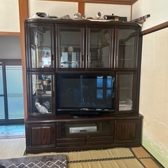 収納棚　テレビ台　DVDデッキ付き