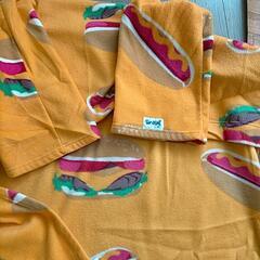 ★美品★着る毛布ハンバーガー柄の画像