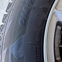 シーズン突入！トヨタ ハリアー SUV 車など 225/65R17 ブリヂストン エコフォルム17in7J+45/ブリザック DM-V2 スタッドレス&ホイール4本セット　現状渡しの画像