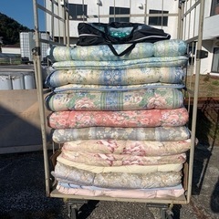 リユース品　シングル　敷布団　掛け布団　