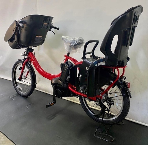 1都4県全域送料無料　業界最長12ヶ月保証　電動アシスト自転車　ヤマハ　パスキッスミニアン　新型　20インチ 子供乗せ　赤色　g111