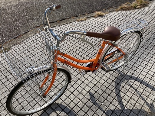 【26インチ自転車】美品❗️変速なし　前後タイヤ新品❗️マルイシ製❗️若林自転車　浜大津店　SALE中❗️