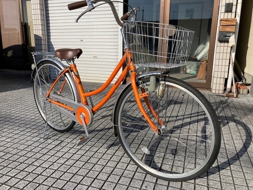【26インチ自転車】美品❗️変速なし　前後タイヤ新品❗️マルイシ製❗️若林自転車　浜大津店　SALE中❗️