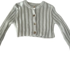 【美品】GRL スパンコールワイドリブニットカーディガンの画像