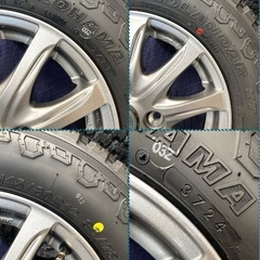 ⑨軽トラ・箱バン用の新品ヨコハマのゴツゴツタイヤと新品ホイールと新品ナット付きの画像