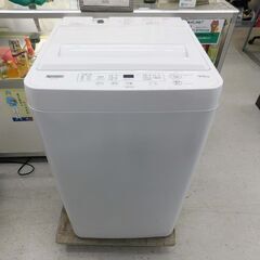 【恵庭】ヤマダ　全自動洗濯機　YWM-T45H1　2022年製　4.5㎏　中古品　PayPay支払いOK！