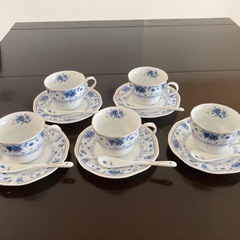 【ジョバンニ　バレンチノ】カップ&ソーサー　5客セット 