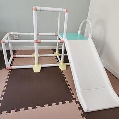 ジャングルジム　滑り台