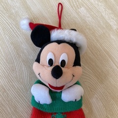ディズニー ★ ミッキー　クリスマス　オーナメント　ぬいぐるみ　希少の画像