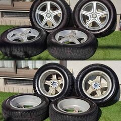 16inchアルミ＆215/60R16 スタッドレスタイヤ(中古...