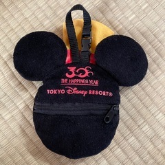 ディズニーランド ★　30周年限定 ミッキーマウス フェイスポーチの画像