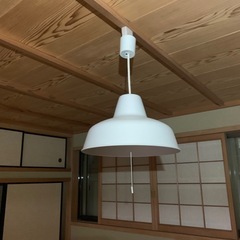 無印良品　ペンダントライト　白