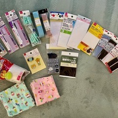入学・入園準備に！【未使用】18アイテム+はぎれ2枚
