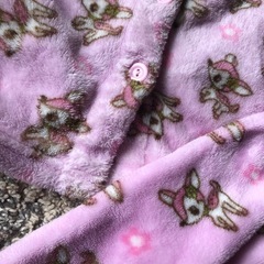 サイズ90    バンビ　ふわふわモコモコ腹巻きパジャマの画像