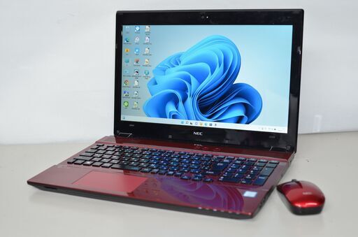 中古良品ノートパソコン NEC NS350/G Windows11+office 爆速SSD512GB core i3-7100U/メモリ8GB/15.6インチ/ブルーレイ/WEBカメラ/無線内蔵
