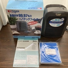 未使用 タイガー空気清浄機 AKD-A100 グレイッシュブラウン OS3505の画像