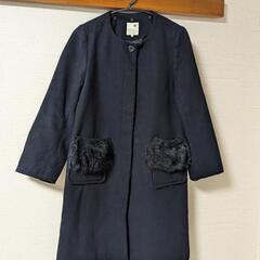 EARTH　冬用　ノーカラーコート