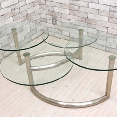 Ronald Schmitt ロナルドシュミット大塚家具 可動ガラステーブルの画像