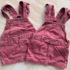 GAP オーバーオール　スカート　ピンク