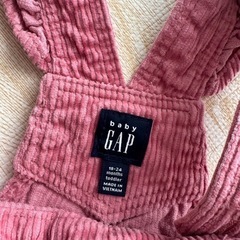 GAP オーバーオール　スカート　ピンクの画像
