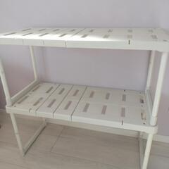 2個セット　伸縮押入れ棚　収納棚の画像