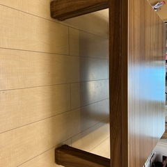 木目調の可愛いローテーブルです✨コタツセット付き！の画像