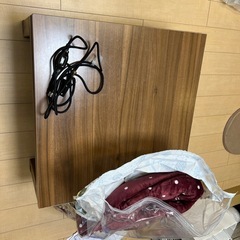 木目調の可愛いローテーブルです✨コタツセット付き！の画像