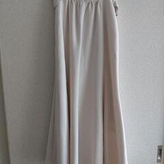 【美品】タイトロングスカート 白色の画像