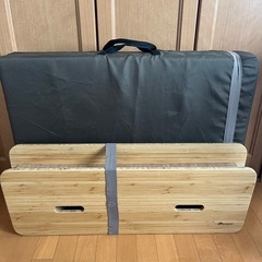 リコメン堂 ベッド シングル 折りたたみ 伸縮式 ペーパーベッド　ナチュラル