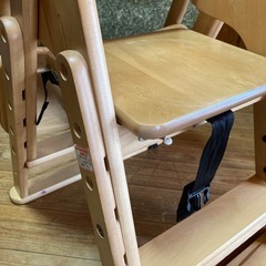 木製折りたたみハイローチェア　澤田木工所　ベビーチェア　お食事チェア　テーブルチェアの画像