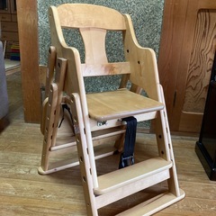 木製折りたたみハイローチェア　澤田木工所　ベビーチェア　お食事チェア　テーブルチェアの画像