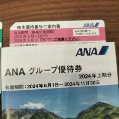 ANAの優待券の画像