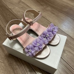 anyFAMサンダル　21cm パープルの画像