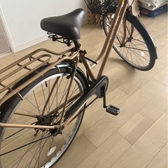 自転車 あさひELENOA　ベージュの画像