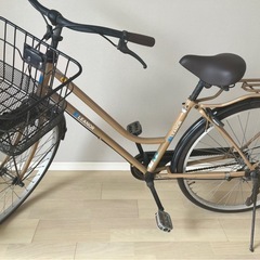 自転車 あさひELENOA　ベージュ