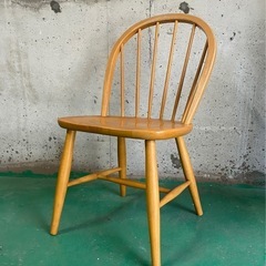 A016🉐飛騨家具 キツツキ【ヴィンテージ ウィンザーチェア 】 