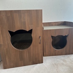 猫トイレケース＆収納ボックス