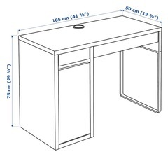 IKEA ワークデスク　ミッケの画像