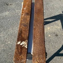 No2 フォークリフト　爪　ツメ　延長　サヤ　フォーク　ロング　2本 アタッチメント　長さ約1000mmの画像