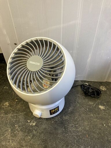 ☆中古￥2,000！YAMAZEN　サーキュレーター　家電　2021年製　YAS-FKW15(WH)型　【BK058】