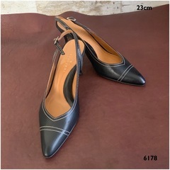 ダ・トラサルディ【23㎝】パンプス☆クリーニングお手入れ済6178