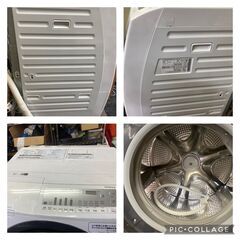 ☆中古￥45,000！HITACHI　10.0kg電気洗濯乾燥機　家電　2021年製　BD-SG100FL型　幅63㎝ｘ奥行72㎝ｘ高さ105㎝　【BK061】の画像