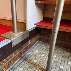 アルミ製手すり　玄関ステップなどに　介護用手すりの画像