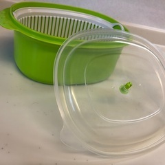 値下げしました　レンジ蒸し器　レンジ調理器具　茹で蒸し工房　日本製の画像