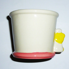 【送料無料】 かわいい クリスマス マスコット コップ ①  マカロン ワンコの取っ手あり ⅰの画像