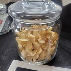 ドライフラワー花束💐蓋付きガラスポットの画像