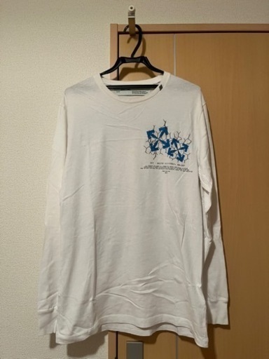 【OFF-WHITE オフホワイト Over Tee ブルーマーカー オーバーサイズ Tシャツ　Lサイズ】  メンズ レディース　福岡県　博多　吉塚　箱崎　天神